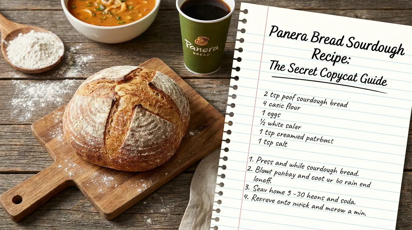 Homemade copycat Panera bread bowl freshly baked with sourdough starter