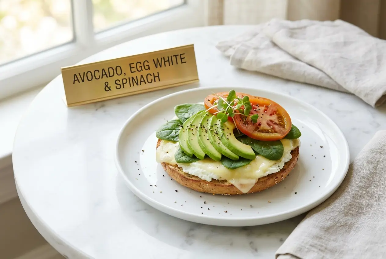 Avocado, Egg White, Spinach & Cheese