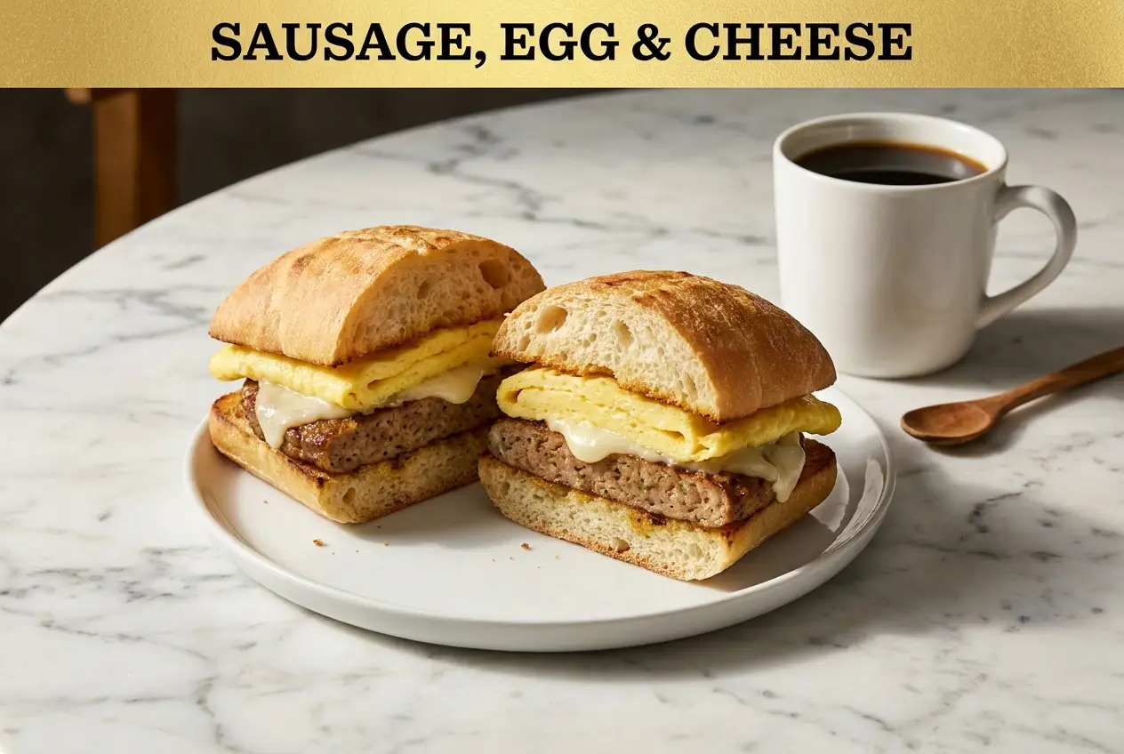 Sausage, Scrambled Egg & Cheese
