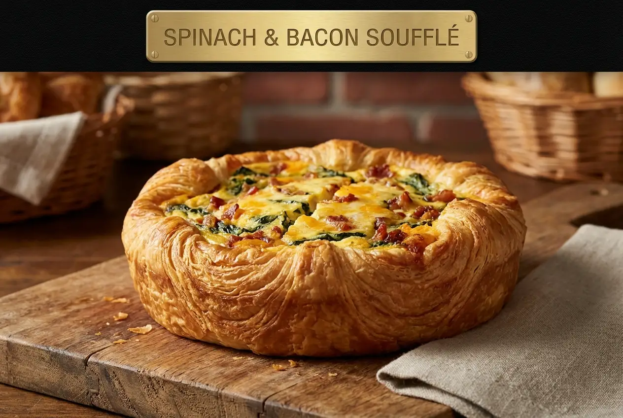 Spinach & Bacon Soufflé