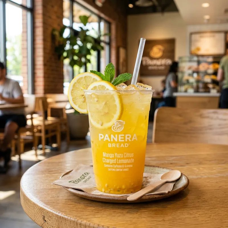 Panera Mango Yuzu Citrus Charged Lemonade
