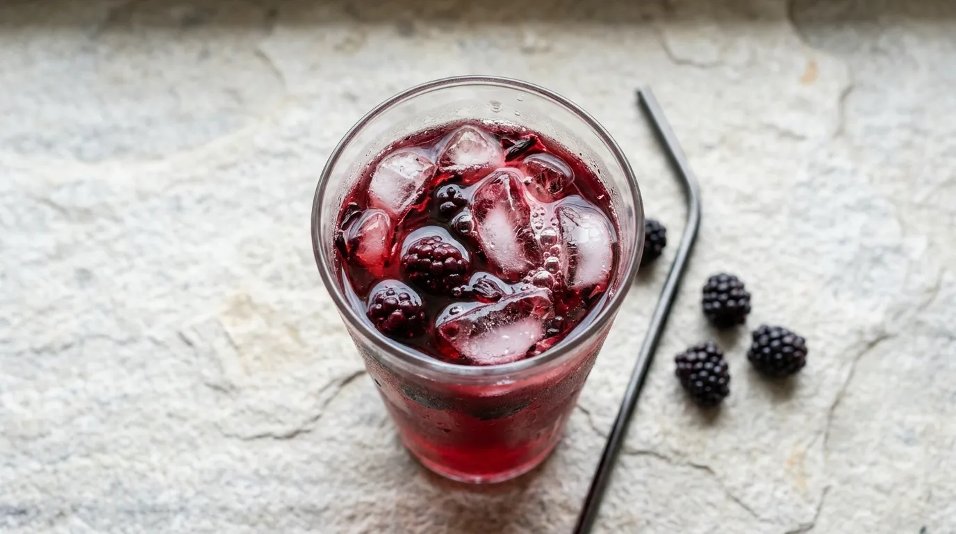 Panera Blackberry Hibiscus Iced Tea - Naturally Flavored Herbal Tea with price and calories 2026 menu