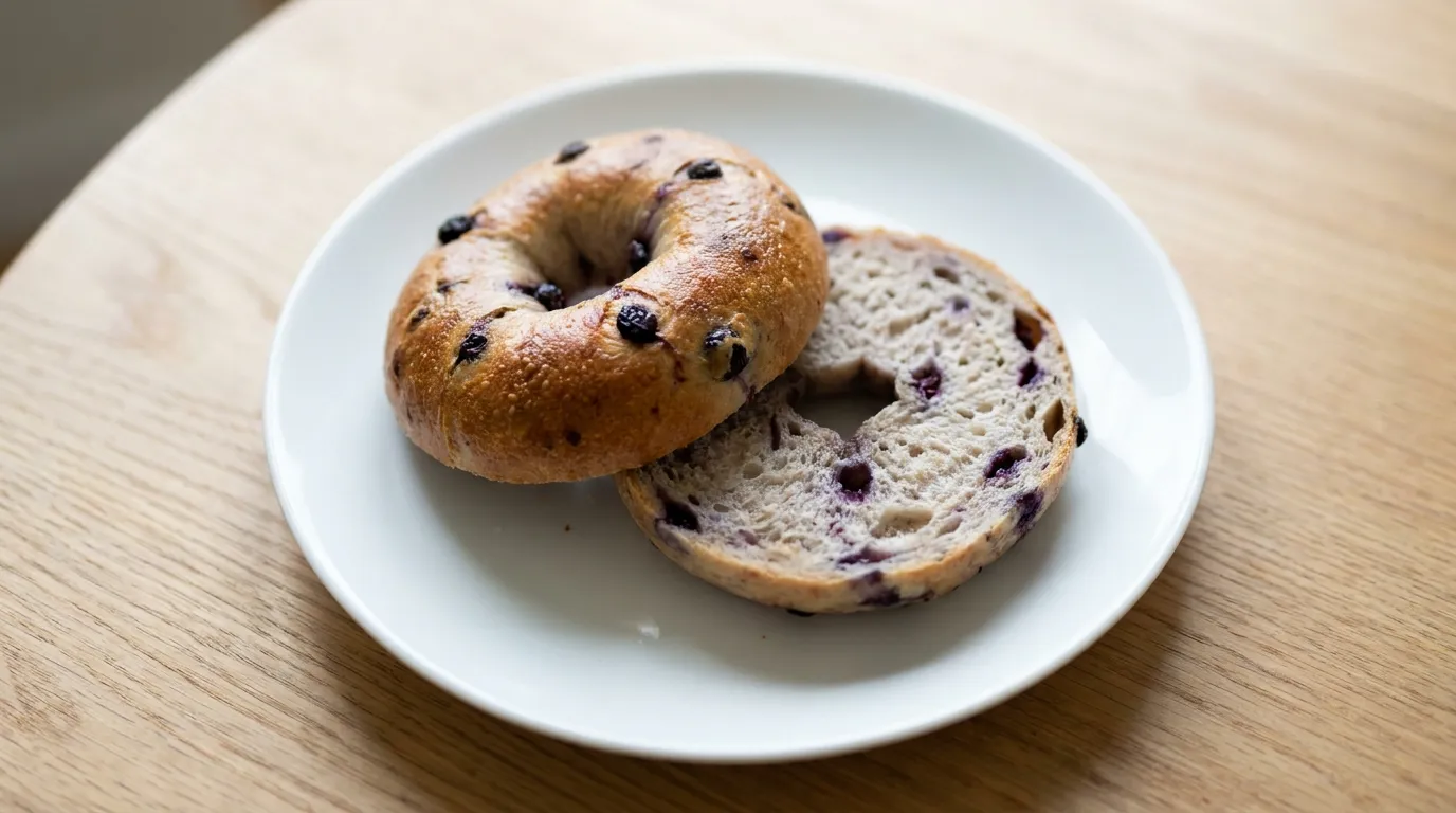Panera Blueberry Bagel