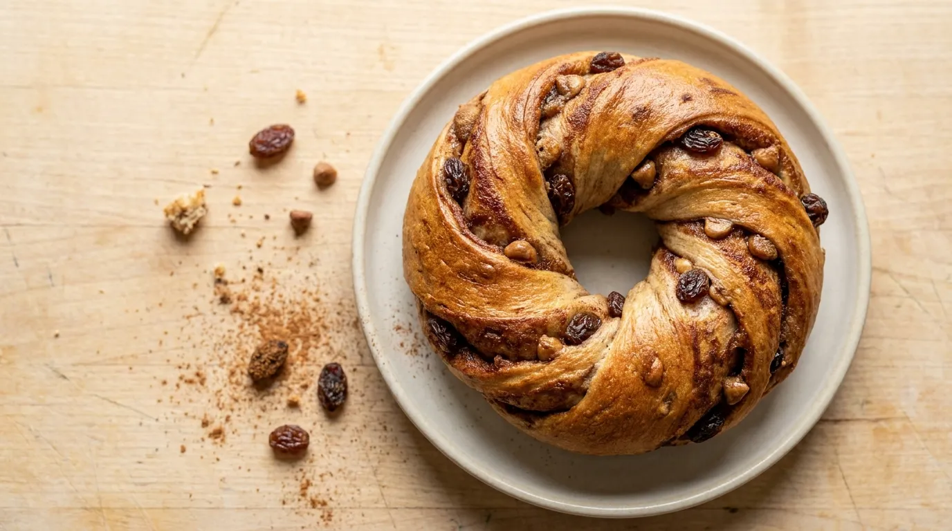 Panera Cinnamon Swirl & Raisin Bagel