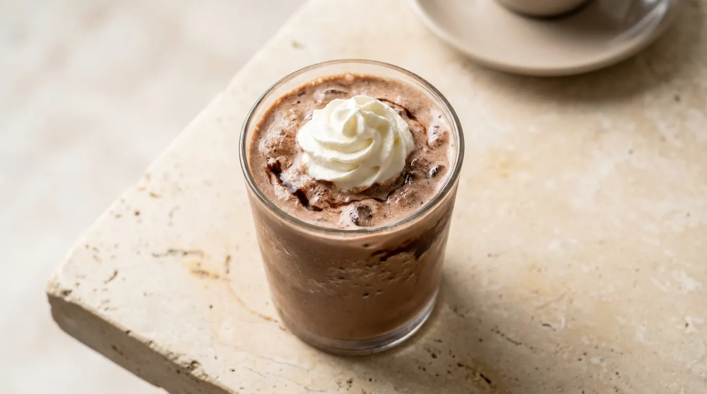 Panera Frozen Signature Hot Chocolate with price and calories 2026 menu
