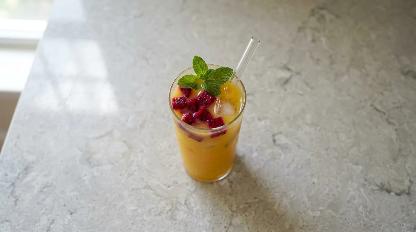 Panera Island Mango Energy Refresher - Naturally Flavored with price and calories 2026 menu