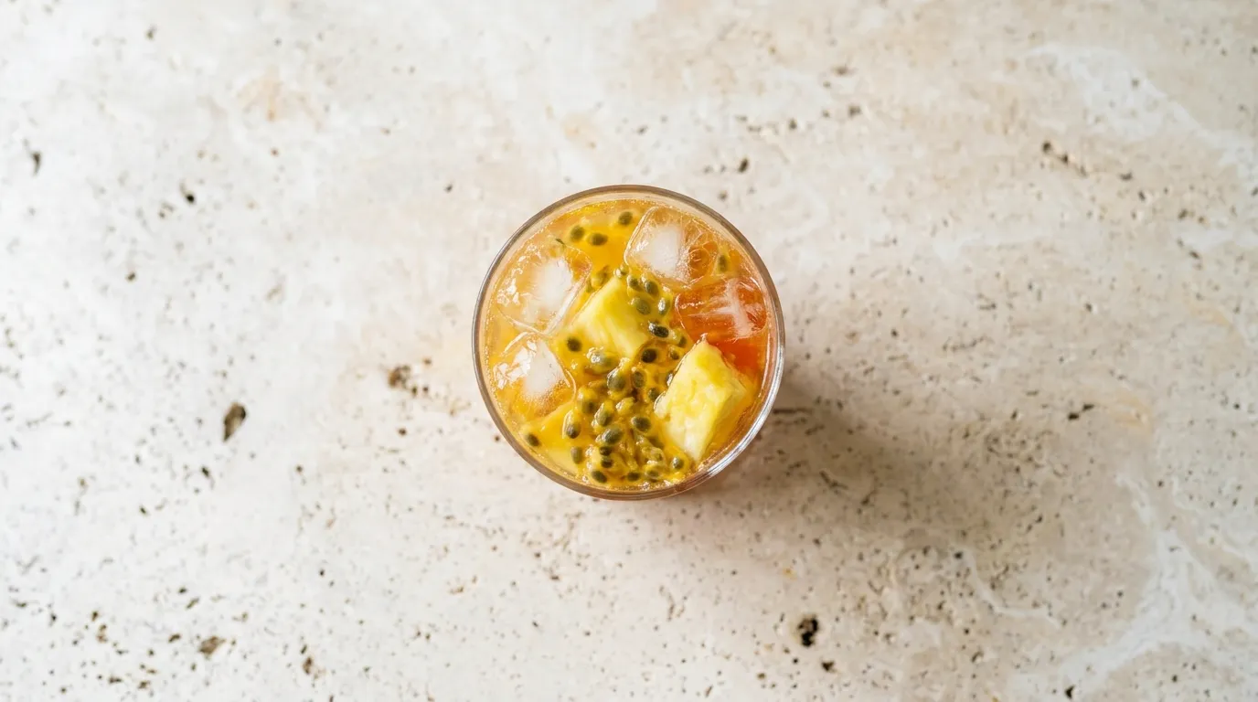 Panera Passionfruit Paradise Energy Refresher - Naturally Flavored with price and calories 2026 menu