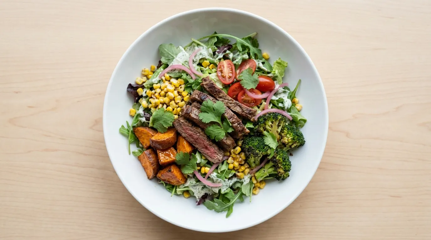 Panera Ultimate Garden Steak Salad Stuffer with price and calories 2026 menu